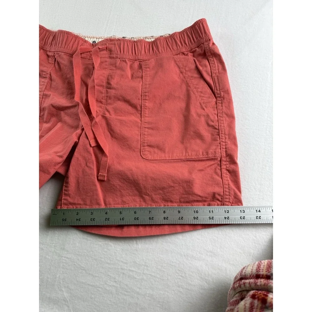 The North Face Shorts Womens Large Coral Pull On Elastic Waist Hiking READ